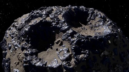 Asteroid Psyche, which orbits the Sun between Mars and Jupiter