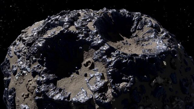 Asteroid Psyche, which orbits the Sun between Mars and Jupiter