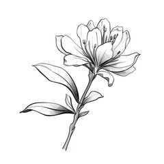 tree Rhododendron flower ai generated