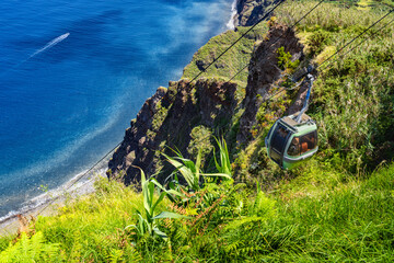 Achadas da Cruz cable car is one of the most steepest cable cars in Europe. Situated on Madeira...