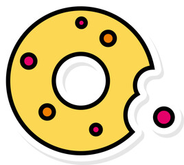 Donut sticker