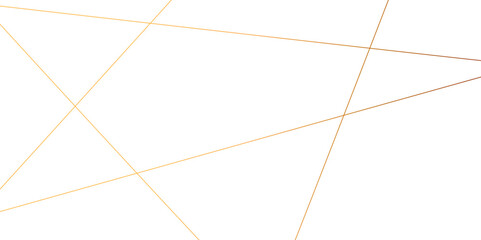 Golden abstract random chaotic liens on transparent background. Geometric lines with banner design background.