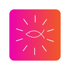 Native American Gradient Symbols.  Tribal Spiritual Vector Icon