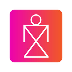 Native American Gradient Symbols.  Tribal Spiritual Vector Icon