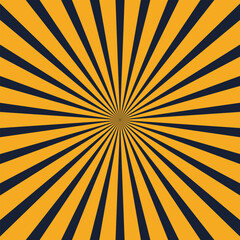 Obraz premium black and yellow sunburst background