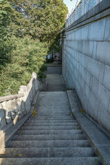 Slate stairs in the city