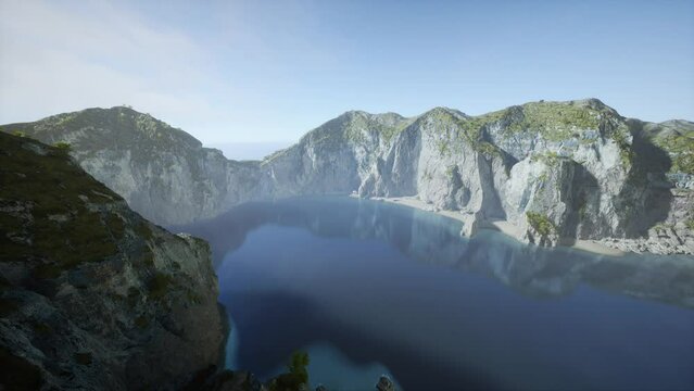 View of the sea and coastline