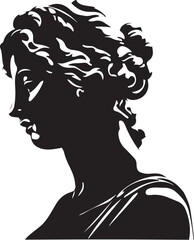 Ancient greek sculptures Venus Miloska, Greece mythology sculptures Venus Miloska, Vector Illustration, SVG