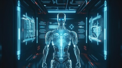 Fototapeta na wymiar Future medical technology. Generative AI
