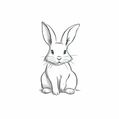 rabbit cute bunny ai generated