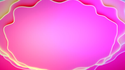 colorful bright rainbow ardent gentle forms on purple background - abstract 3D rendering