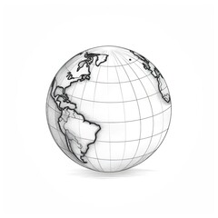 earth globe ai generated