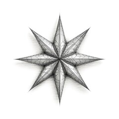 Obraz premium flat star ai generated