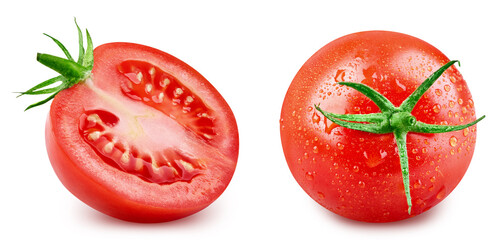 Tomato isolated on white background