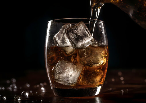 cola in a glass