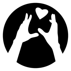 A Vector of Hand Gesture Silhouette	

