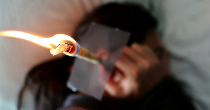 Ear candling self treatment burning candle for ear wax removal - Powered by Adobe