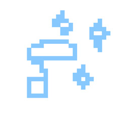 Fototapeta premium blue square art