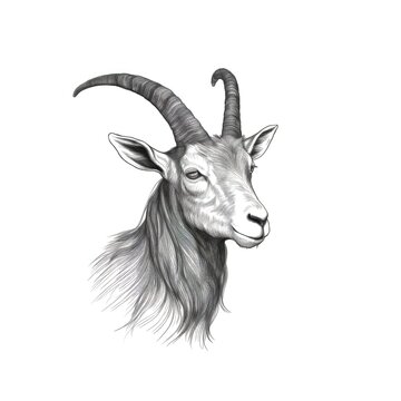 sheep goat horn ai generated