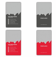 set of modern and simple Business card design.