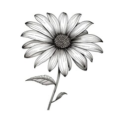 cone Black eyed Susan flower ai generated