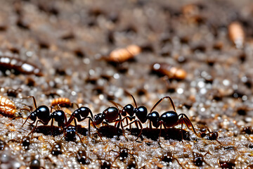 ants on the ground. Generative AI