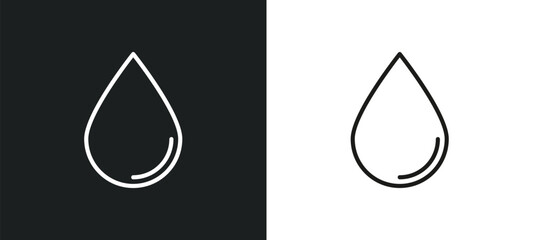 dew outline icon in white and black colors. dew flat vector icon from weather collection for web, mobile apps and ui.