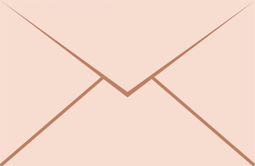 Aesthetic envelope Illustration, cute love letter 