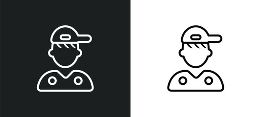 game boy outline icon in white and black colors. game boy flat vector icon from user collection for web, mobile apps and ui.