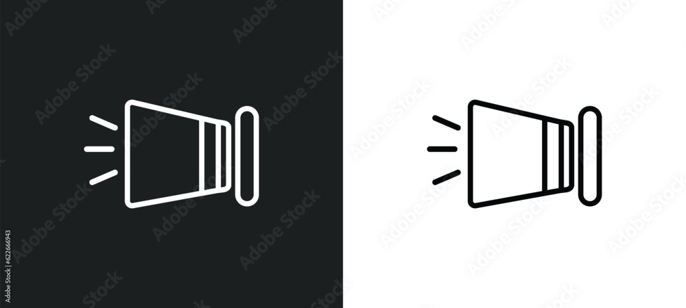 Poster speech data interface audio outline icon in white and black colors. speech data interface audio flat