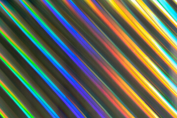 Delicate texture background with iridescence. Rainbow stripes.