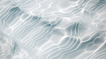 Obraz premium Flat lay abstract white transparent water. Generative AI