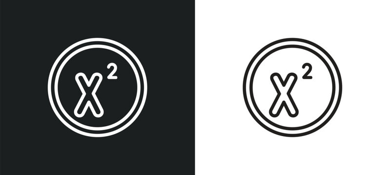 superscript outline icon in white and black colors. superscript flat vector icon from user interface collection for web, mobile apps and ui.