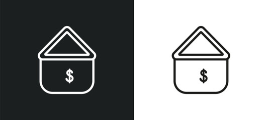 mic outline icon in white and black colors. mic flat vector icon from web navigation collection for web, mobile apps and ui.