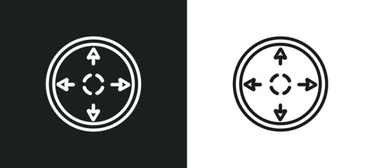 waiting outline icon in white and black colors. waiting flat vector icon from user interface collection for web, mobile apps and ui.