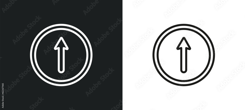 Poster head outline icon in white and black colors. head flat vector icon from user interface collection fo