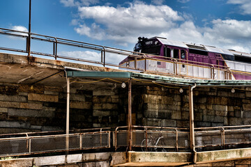 train in the town