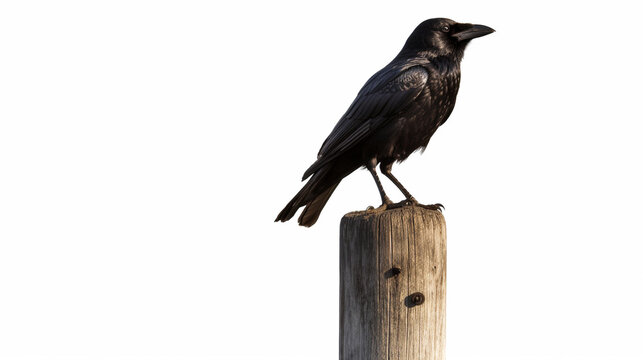 blackbird isolated on white HD 8K wallpaper Stock Photographic Image