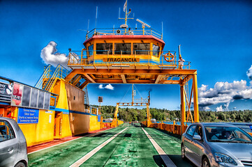 Fototapeta na wymiar Ferry Service in Sweden