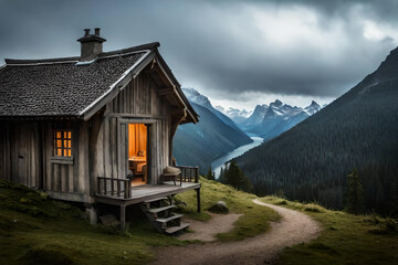 old house in the mountains