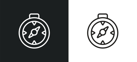 cardinal outline icon in white and black colors. cardinal flat vector icon from tools and utensils collection for web, mobile apps and ui.
