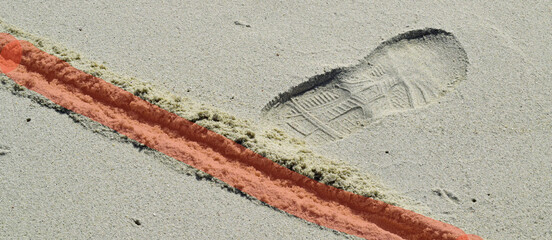 Crossing a line in the sand