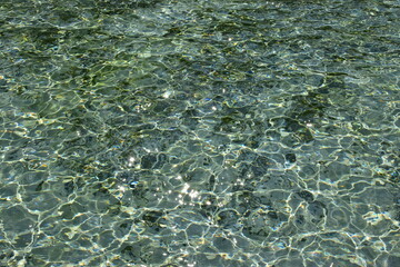 waved water in basin - attractive surface - background