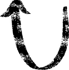 Arrow grunge. Hand drawn