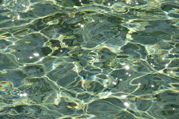waved water in basin - attractive surface - background