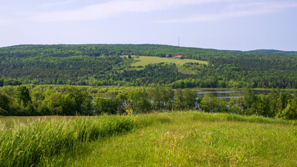 Fototapeta na wymiar A beautiful Quebec rural landscape