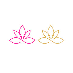 YOGA STUDIO SIGN SYMBOL LOGO VECTOR ISOLATED ON WHITE