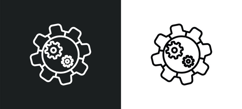 resources outline icon in white and black colors. resources flat vector icon from startup stategy and collection for web, mobile apps and ui.