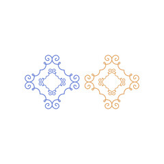 Luxury Moroccan Ornamental Sign Symbol Logo Vector