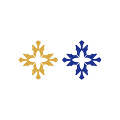 Luxury Ornamental Sign Symbol Logo Vector isolated on White